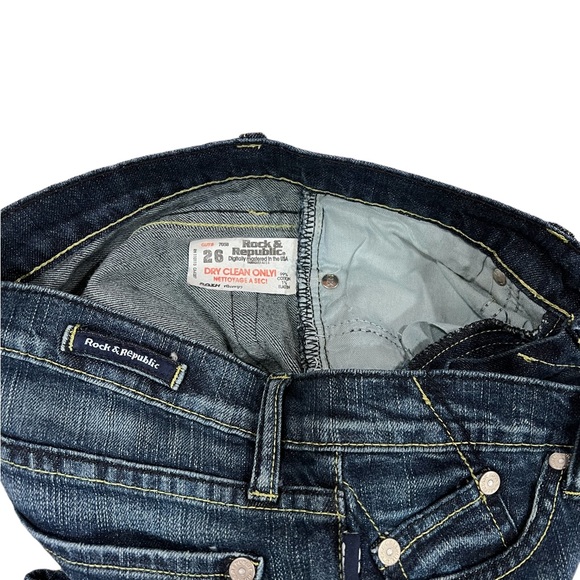 Rock & Republic Jeans  Swarovski Crystal - Size 26 - Picture 4 of 4